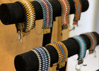 Bead-weaving by Barb. 
Barb takes tiny seed beads and weaves them into beautiful bracelets, necklaces and earrings - to use everyday or that special occasion