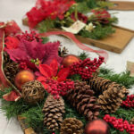 Wreaths and decor by Sheila. Sheila does Christmas wreaths, door and table decor; traditional and rustic, some with antique objects