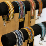 Bead-weaving by Barb. Barb takes tiny seed beads and weaves them into beautiful bracelets, necklaces and earrings - to use everyday or that special occasion